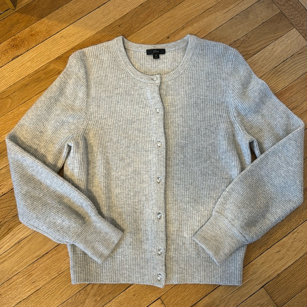 Jewel Button Super Soft JCrew cardigan - Picture 2 of 4